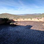 view of Arizona valley from brick and stucco landscape